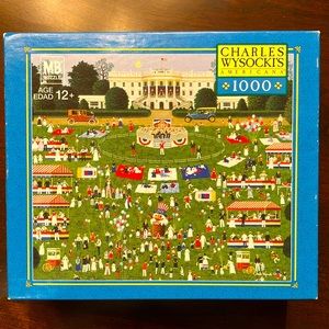 RARE Charles Wysocki “Fourth of July, 1981” 1000 pc puzzle (❗️1 piece missing❗️)